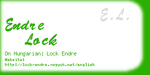 endre lock business card